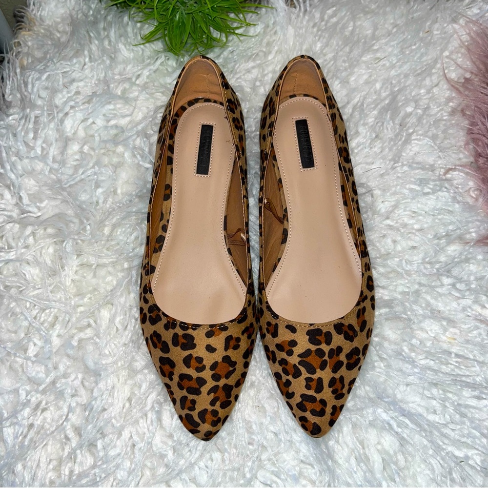 Forever 21 leopard print flats, size 7